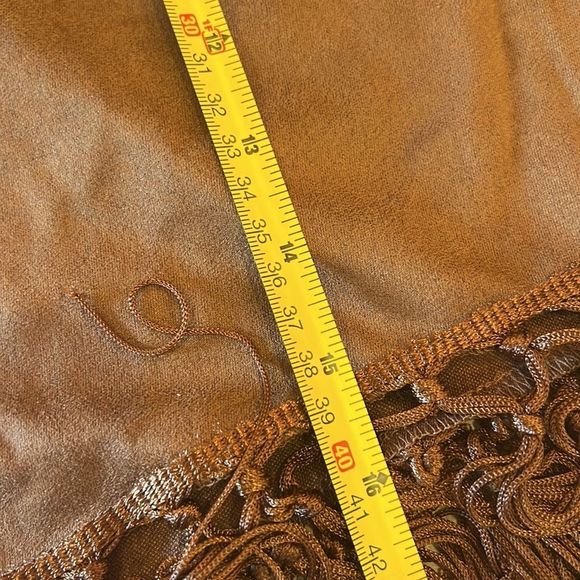 Boho faux suede fringe skirt - Picture 4 of 4